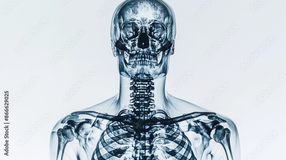 Explore the human form: An X-ray image revealing the intricate details ...