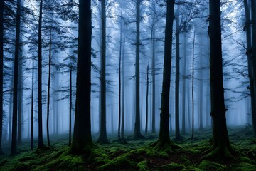  light-mist-of-fog-in-the-middle-of-the-forest-its-dark-high-quality-and-lots-of-details