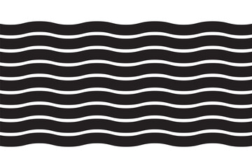 Wall Mural - Water wave clipart isolated. Sea symbol. Vector stock illustration. EPS 10