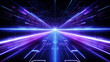 © HMCK - Futuristic abstract background, Illuminated light streaks, Digital virtual tunnel,