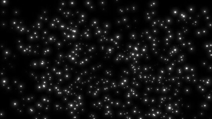 Wall Mural - Abstract Bokeh Shiny glitter blinking stars sparkling Dust Twinkling Stars Particles flow in Background. festive holiday decoration. light bokeh confetti light effect. Awards Celebration Event Award