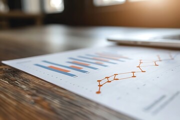 Poster - Financial Data Analysis On Wooden Desk