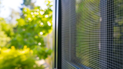 A window screen in a home designed to protect against insects