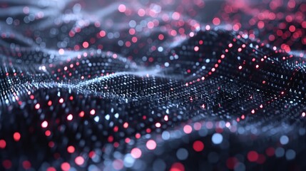 Digital matrix: Abstract technological design illustrating the complexity of data flow and algorithmic models, representing advanced computing