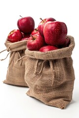 Wall Mural - Two baskets filled with juicy red apples, perfect for a farmer's market or a still life composition