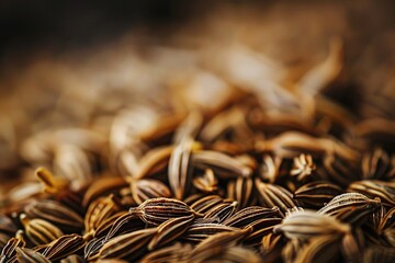 Poster - A cluster of small seeds photographed up-close, suitable for use in educational or commercial projects about nature and growth