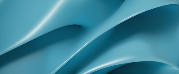 Modern 3D abstract fashion design in blue, creative textile rendering texture