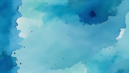 Wall Mural - abstract watercolor splash texture in blue