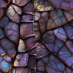 Poster - Beautiful texture of abstract purple background with scale-like pattern