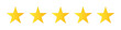 © pixel.99 - Rating symbol set of five pointed yellow golden stars quality rating product or service quality assesment simple minimal icon sign label vector design