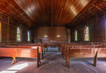 Interior of an old country church