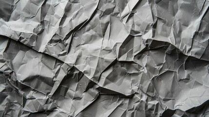 Wall Mural - Texture background of crumpled gray paper