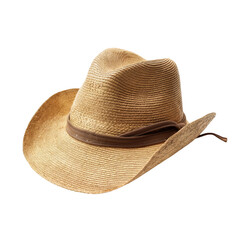 Wall Mural - Straw sun hat for summer, isolated on white png