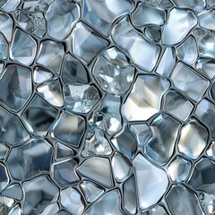 Sticker - Seamless glass texture, minimalistic and elegant, perfect for adding a refined touch to contemporary designs.