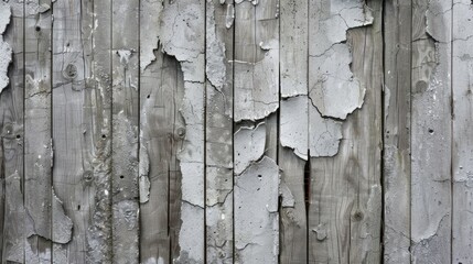 Wall Mural - Close up of weathered concrete fence with cracked texture available space for text