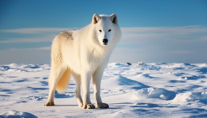  Arctic wolf in the tundra