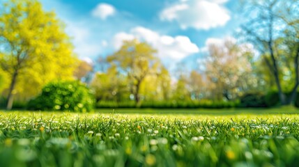 Sticker - Close-Up View of Lush Green Grass