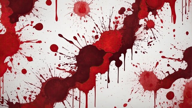 Abstract blood spots or blood stain spill splatter texture background. Red paint splashes texture background.