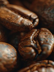 Canvas Print - Stacked coffee beans