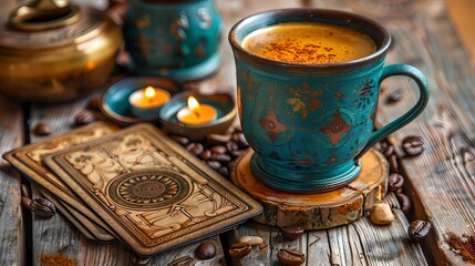 turkish coffee and tarot cards