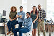 © SensSai/peopleimages.com - Diversity, portrait and business people in creative agency for collaboration and teamwork. Men, women and leadership or project management in workplace with pride and happiness for career in office