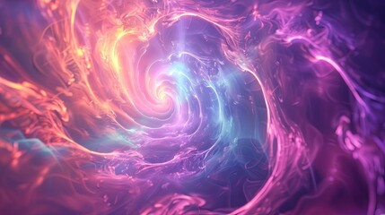 Wall Mural - Abstract Swirl of Vibrant Colors. Pink, Purple, Blue, Background for Fantasy, Psychedelic, or Cosmic Themes