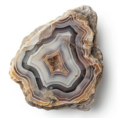 Wall Mural - The texture of a natural stone. Closeup of a beautiful agate stone.