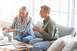© Pixel-Shot - Happy mature women drinking tea at home