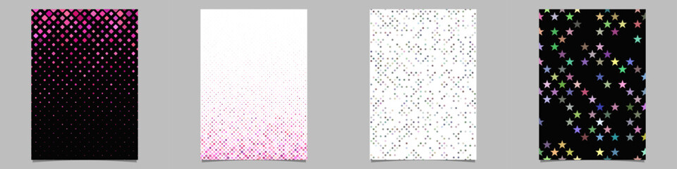 Abstract geometrical brochure background collection