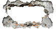 © ClicksdeMexico - A large hole in a wall with a white background