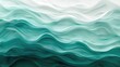 © Summit Art Creations - The artwork showcases abstract layered waves in teal and white tones, creating a tranquil and serene oceanic ambience AIG62