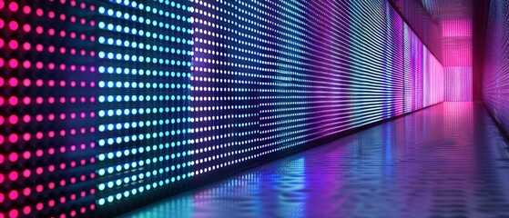 Abstract digital hologram wall background. Modern abstract background 
