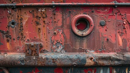 Poster - Iron covered in red rust