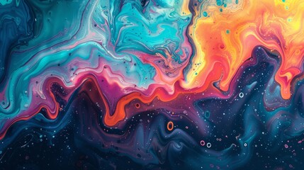 Wall Mural - Abstract liquid color background. Beautiful modern abstract background.