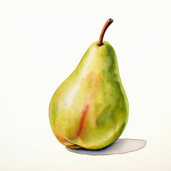 Wall Mural - pear isolated on white background