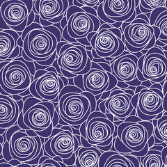 Sticker - Beautiful abstract floral pattern perfect for textiles,