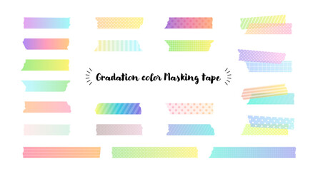 Wall Mural - Set of colorful masking tape in gradient colors