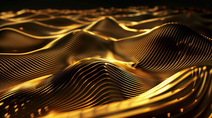 Wall Mural - golden lines background with luxury golden, wallpaper