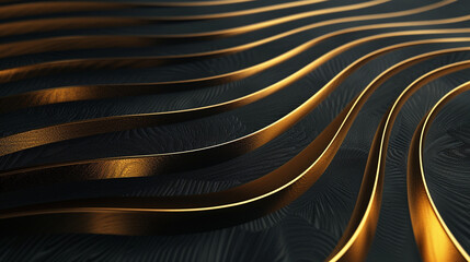 Wall Mural - golden lines background with luxury golden, wallpaper