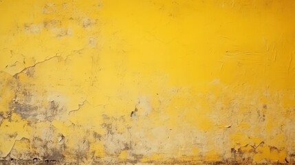 Wall Mural - Weathered Yellow Wall Texture