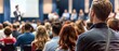 © Achmad Khoeron - Business people or students are watching a presentation or attend a training or seminar in a lecture hall or auditorium. Conference hall full of people participating in the business training