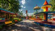 © Kopgz-41 - Scenic red bridge in a summer park with a river flowing beneath, perfect for a relaxing boat trip during your Asian travels