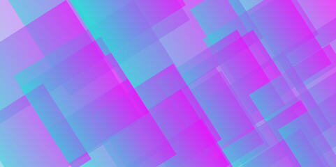 Wall Mural - Abstract blue and pink background with squares. Vector illustration. Digital image of light rays, stripes lines with blue and pink light, speed and motion blur over dark blue and pink background .
