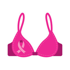 Poster - breast cancer awareness pink bra