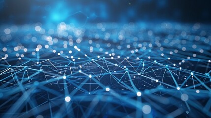 Internet connection, abstract sense of network science and technology.