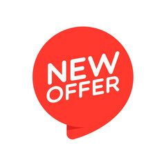 Canvas Print - Vector New Offer Label