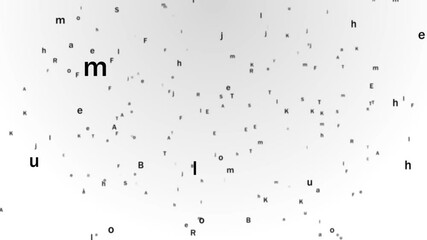 Wall Mural - big data digital tunnel square with futuristic matrix flying emerging digital structures data networ