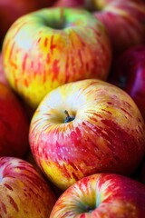 Sticker - Closeup of Red and Yellow Apples