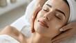 © LookChin AI - Serene Asian Woman Enjoying Relaxing Spa Treatment with Closed Eyes for Skin and Beauty Care