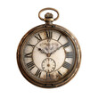 © YOGI C - Vintage Pocket Watch Illustration with Roman Numerals and Ornate Design